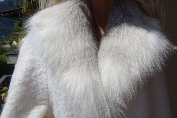 BLUMARINE coat wool+ mohair and natural fur! ONE SIZE!  ORIGINAL AND NEW! blumarinecoatwoolmohairandnatu-66c3609b27079.jpg