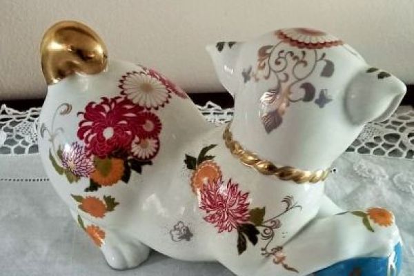 Cucciolo Imperiale SATSUMA 1987 Firmato da Franklin Mint, dipinto a mano nuovo i cuccioloimperialesatsuma1987fi12.jpg