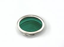 Porta pillole vintage argento e pietra verde Portapillolevintageargentoepietraverde1.jpg