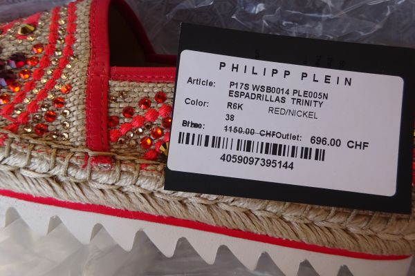PHILIPP PLEIN espadrillas TRINITY con cristalli Swarovski!  N: 38 ( 37) philipppleinespadrillastrinity-6824836b7d33b.jpg