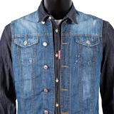 DSQUARED2 Camicia Gilet denim DSQUARED2 Men's Layered Denim Shirt DSQUARED2CamiciaGiletdenimDSQUARED2MensLayeredDenimShirt.jpg