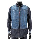 DSQUARED2 Camicia Gilet denim DSQUARED2 Men's Layered Denim Shirt DSQUARED2CamiciaGiletdenimDSQUARED2MensLayeredDenimShirt1.jpg