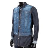 DSQUARED2 Camicia Gilet denim DSQUARED2 Men's Layered Denim Shirt DSQUARED2CamiciaGiletdenimDSQUARED2MensLayeredDenimShirt12.jpg