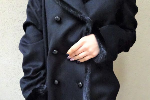 BLUMARINE coat with a mink. WOOL + CASHMERE!  size 42 (48IT) blumarinecoatwithaminkwoolcash-650e056db8db1.jpg