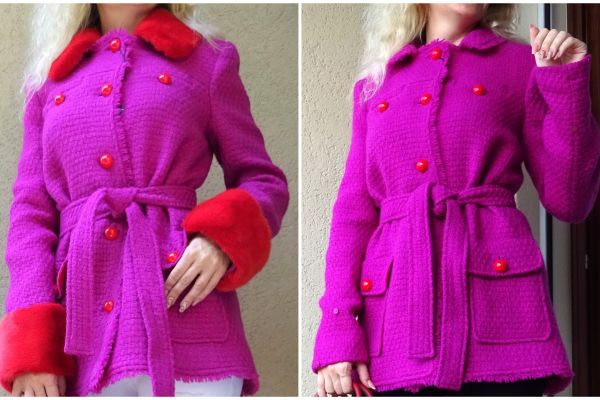 BLUMARINE wool coat with mink. size: 34, 36, 38, 40 (40,42,44, 46IT) ORIGINAL! N blumarinewoolcoatwithminksize3-66e5a8f77347c.jpg