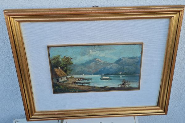 Quadro   olio su  tavola   firmato G Singaulf   .  Dimensioni   cm.    26 x cm . quadrooliosutavolafirmatogsing.jpg