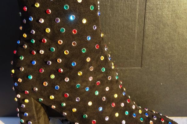 Yves Saint Laurent suede half boots with rhinestones size- 37 yvessaintlaurentsuedehalfboots-66bb672a576b7.jpg