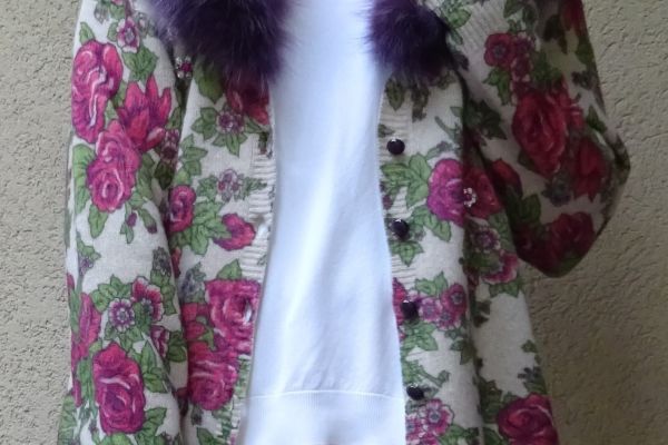 Cardigan BLUMARINE: (seta + lana) con collo SHADOW Fox ORIGINALE E NUOVO! cardiganblumarinesetalanaconco-68b59dbac751a.jpg