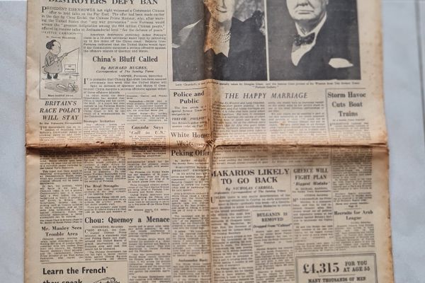 N 3 quotidiani inglesi  1958 di cui  uno  del TIMES edizione  speciale relativa  n3quotidianiinglesi1958dicuiun12.jpg