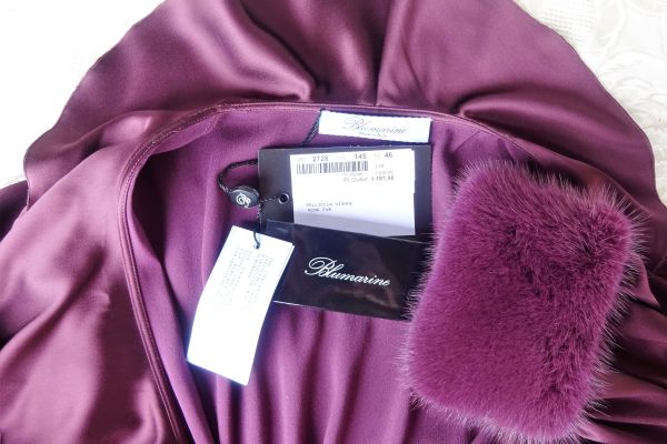 BLUMARINE Abito CON VISONE! COLORE-VIOLA  taglie: 40, 42, 44 IT blumarineabitoconvisonecolorev-67fbb231b2e5c.jpg