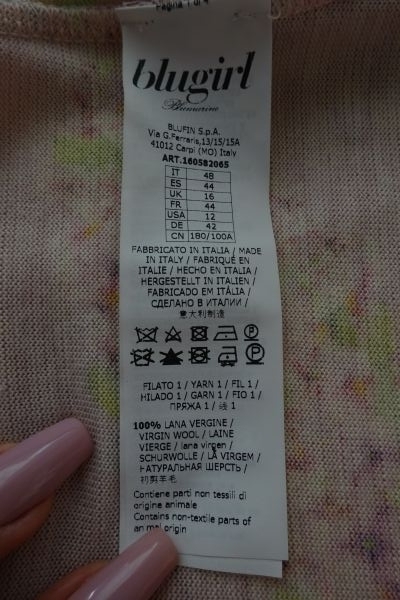 BLUMARINE ( Blugirl) Cardigan100%  lana vergine size: 42 ( 48 IT) blumarineblugirlcardigan100lan.jpg