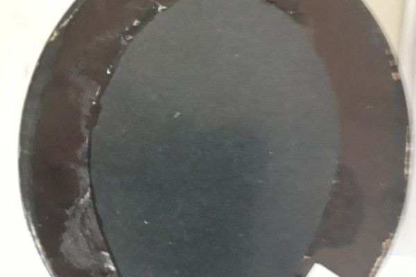 Miniatura ovale  d'antan  su  foglio di materiale pregiato , miniaturaovaledantansufogliodi1.jpg