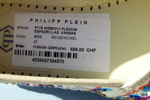 PHILIPP PLEIN espadrillas KANSAS  con cristalli Swarovski! N: 37 philipppleinespadrillaskansasc-68248528eadab.jpg