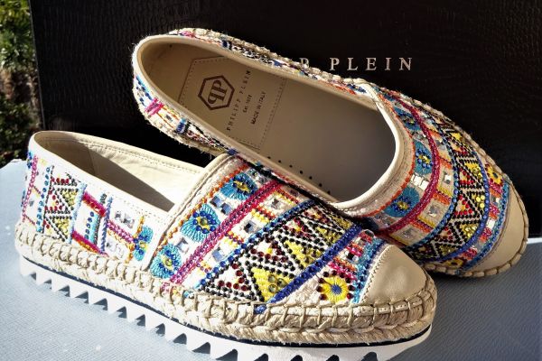 PHILIPP PLEIN espadrillas KANSAS  con cristalli Swarovski! N: 37 philipppleinespadrillaskansasc-6824852fb4054.jpg