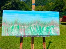 POSITIFF ART: „GREEN DAY“ 90x40cm GEMALDE  POSITIFFARTGREENDAY90x40cmGEMALDEPEINTUREQUADROPAINTING.jpg