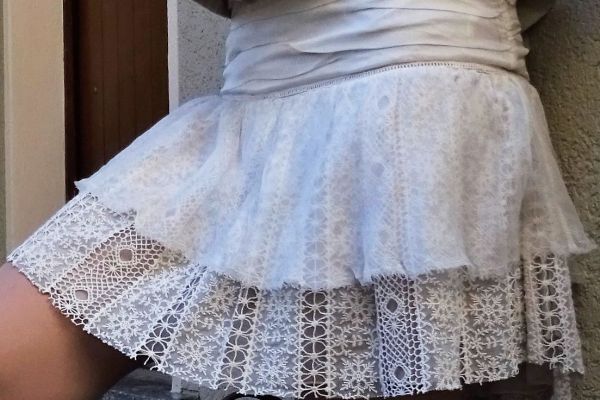 PATRIZIA PEPE lace skirt size 36(42IT) 100% SILK! patriziapeppelaceskirtsize3642-649d5c5fdb51c.jpg