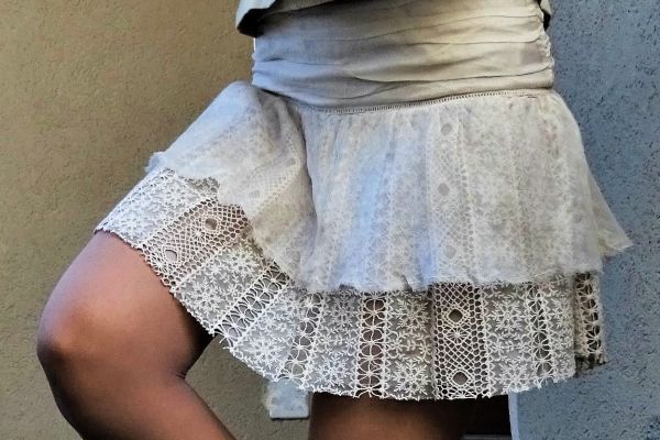 PATRIZIA PEPE lace skirt size 36(42IT) 100% SILK! patriziapeppelaceskirtsize364212345.jpg