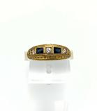 Anello Vintage Oro 18Kt Zaffiri e Diamanti AnelloVintageOro18KtZaffirieDiamanti1.jpg