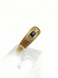 Anello Vintage Oro 18Kt Zaffiri e Diamanti AnelloVintageOro18KtZaffirieDiamanti12.jpg