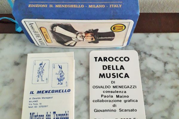 Tarocco della Musica” , edizione numerata N° 696/ 2000  di  Osvaldo Menegazzi,co taroccodellamusicaedizionenume1.jpg