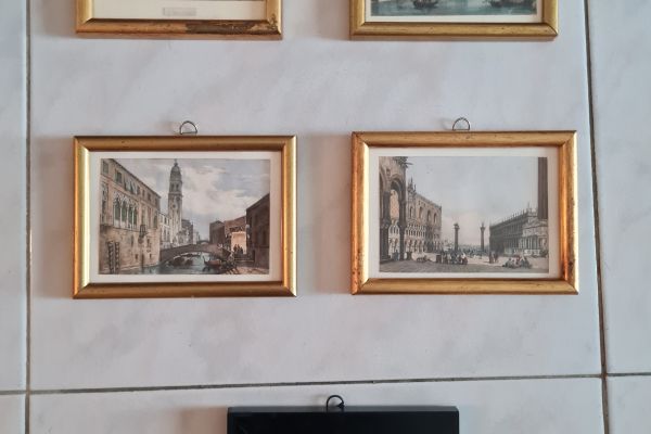 Serie piccole stampe d'epoca  colorate  Venezia vedute architettoniche   incorni seriepiccolestampedepocacolora.jpg