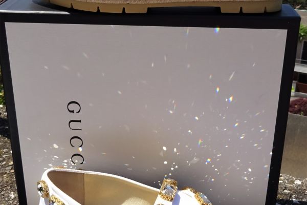GUCCI ORIGINALE e NUOVE! comode mocassini con suola alta, decorate con strass!) guccioriginaleenuovecomodemoca-688a67439b64a.jpg