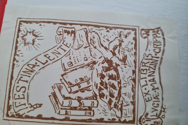 Ex libris  di  Lucia Manzini  Crippa   Les plus beau Tableau du  Louvre Librairi exlibrisdiluciamanzinicrippale.jpg