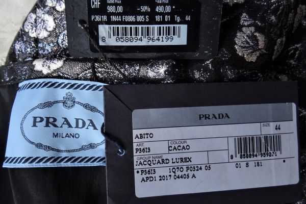 PRADA evening dress size 38 (44IT) Original and New! pradaeveningdresssize3844itori-671b8618d8e6f.jpg