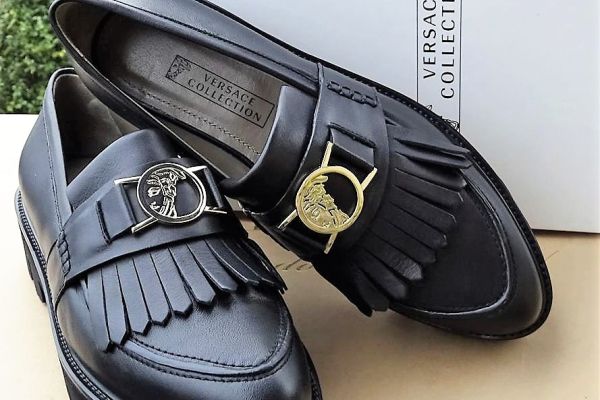 VERSACE ORIGINAL! NEW! leather shoes size 41 versaceoriginalnewleathershoes-67ebfadb14306.jpg