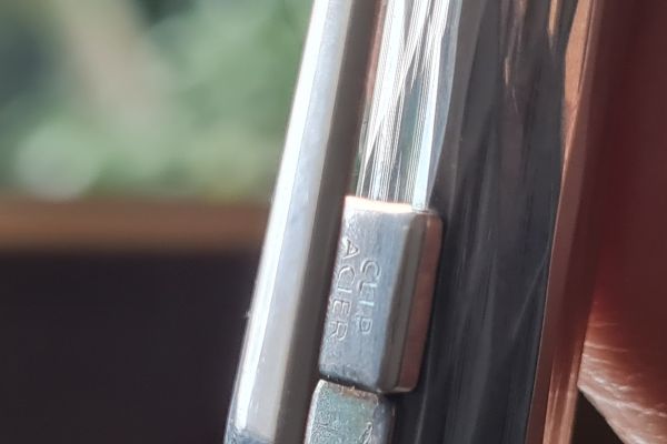 Penna a sfera  Caran d'Ache Geneve vintage completa di custodia originale pennaasferacarandachegenevevin123.jpg