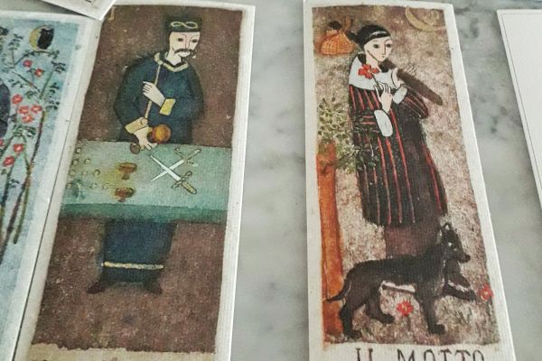 Anna Maria D'Onofrio  “La Corte dei Tarocchi  “ Il Meneghello 1999 Numerate 212/ annamariadonofriolacortedeitar12.jpg