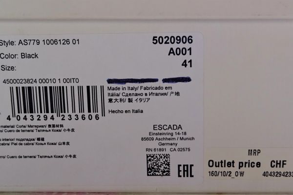 ESCADA Scarpe In Pelle  taglia 41 ORIGINALE E NUOVI escadascarpeinpelletaglia41ori-67f57ce042432.jpg