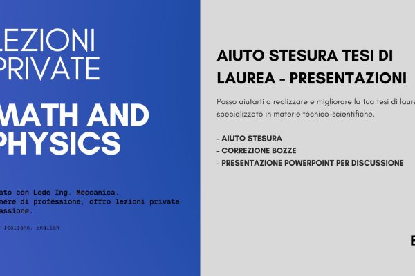 Lezioni / Ripetizioni di Matematica, Fisica, ecc. - Tesi di Lurea - Esami Univer lezioniripetizionidimatematica-68aed40a6473d.jpg