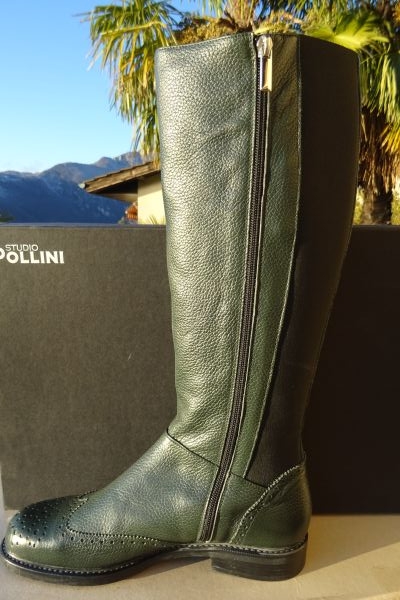 POLLINI ORIGINAL! NEW! leather boots size 40 color forest pollinioriginalnewleatherboots-66f5ae777b8a0.jpg