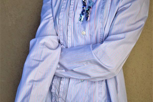 PRADA camicia  impreziosita da strass  taglia 46 IT ORIGINALE E NUOVA! pradacamiciaimpreziositadastra-67f1917ae50f4.jpg
