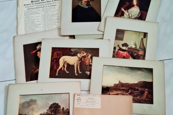 Cromolitografie  d'epoca serie 