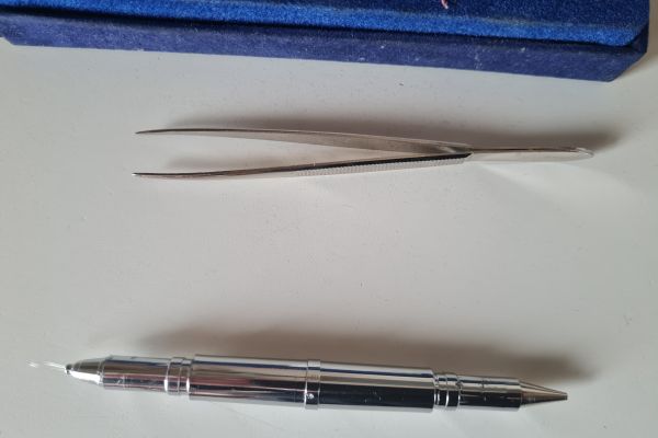 Magnete   calamita vintage  a punta   da laboratorio magnetecalamitavintageapuntada1.jpg