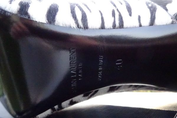 Yves Saint Laurent ORIGINALI e NUOVI! scarpe in pelle con pelliccia naturale! n. yvessaintlaurentoriginalienuov-67fc12645200f.jpg