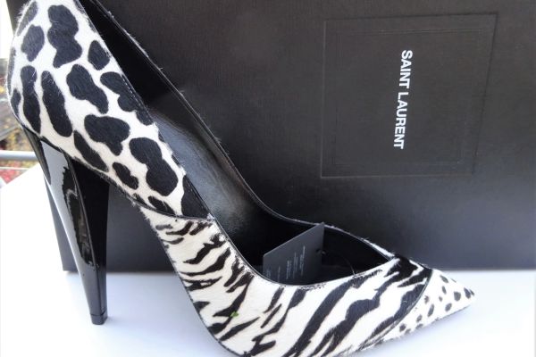 Yves Saint Laurent ORIGINALI e NUOVI! scarpe in pelle con pelliccia naturale! n. yvessaintlaurentoriginalienuov-67fc12734d89b.jpg