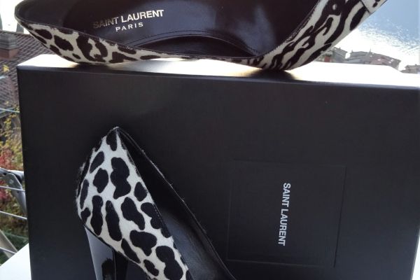 Yves Saint Laurent ORIGINALI e NUOVI! scarpe in pelle con pelliccia naturale! n. yvessaintlaurentoriginalienuov-67fc12774556b.jpg
