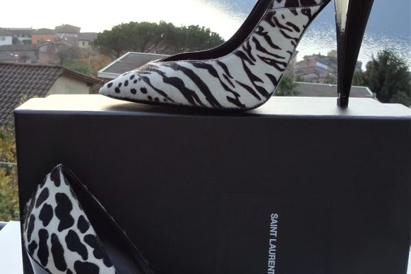Yves Saint Laurent ORIGINALI e NUOVI! scarpe in pelle con pelliccia naturale! n. yvessaintlaurentoriginalienuov-67fc1281d75bf.jpg