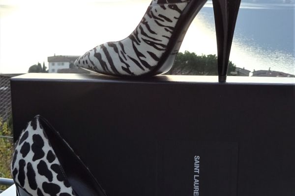 Yves Saint Laurent ORIGINALI e NUOVI! scarpe in pelle con pelliccia naturale! n. yvessaintlaurentoriginalienuov-67fc1289b96ed.jpg
