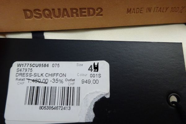 DSQUARED2 abito 100% SETA! taglia 44 ORIGINALE e NUOVO! dsquared2abito100setataglia44o-68322be65808d.jpg
