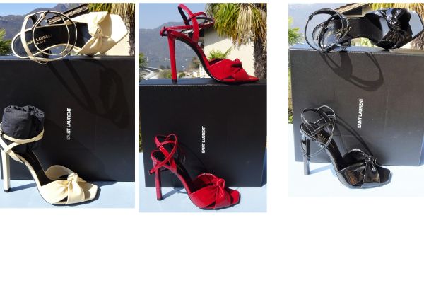 Yves Saint Laurent ORIGINALI e NUOVI! sandali in pelle, tre colori yvessaintlaurentoriginalienuov-68250606d99ac.jpg