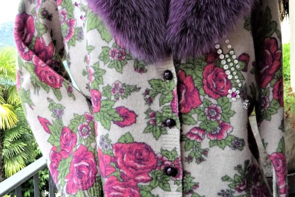 BLUMARINE cardigan: (silk+wool) with SHADOW Fox collar ORIGINAL AND NEW! blumarinecardigansilkwoolwiths-66c4987a96cd1.jpg