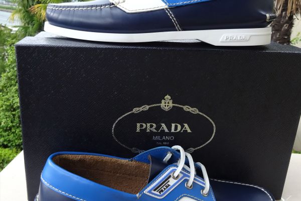 PRADA ORIGINAL! NEW! leather shoes size: 9 (43) pradaoriginalnewleathershoessi-648edec606404.jpg
