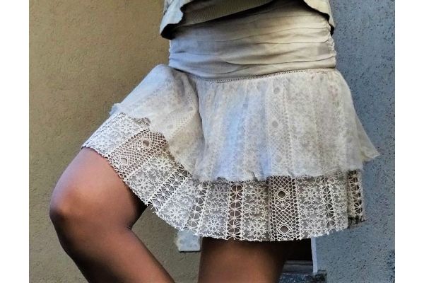 PATRIZIA PEPE lace skirt size 36(42IT) 100% SILK! patriziapepelaceskirtsize3642i-67e19620d6215.jpg