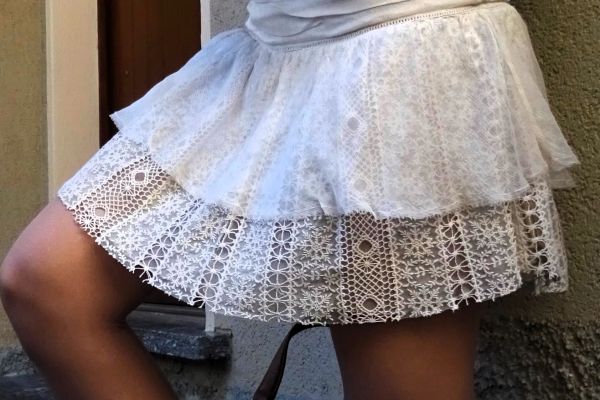 PATRIZIA PEPE lace skirt size 36(42IT) 100% SILK! patriziapepelaceskirtsize3642i-67e19670e495c.jpg