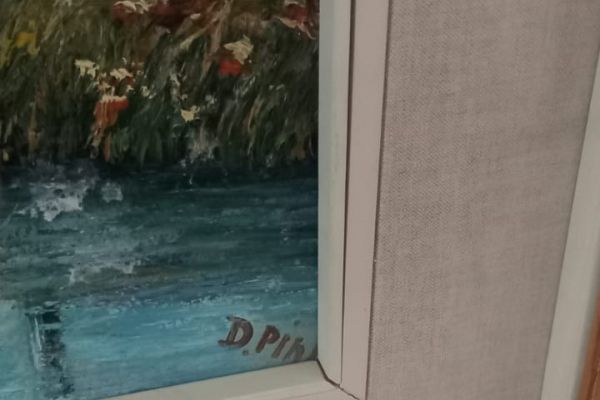 Quadro firmato Delfino  Pini   (1922-1995)  realizzato ad  olio su cartoncino te quadrofirmatodelfinopini19221912.jpg