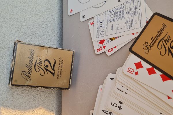 Carte   da   gioco  vintage   BALLANTINE'S THE 12  poker   Modiano Trieste cartedagiocovintageballantines1.jpg